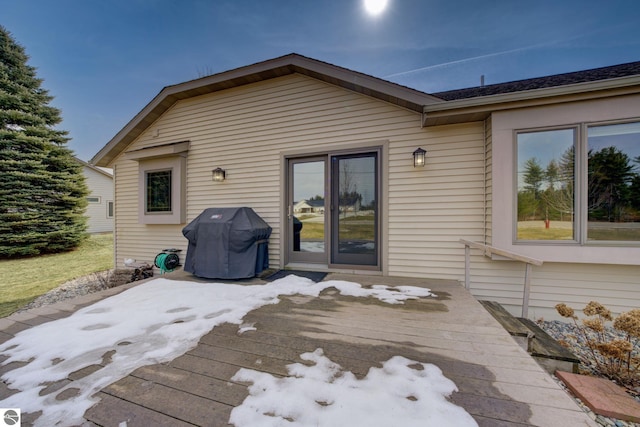 1339 Killdeer Ln, Kingsley, MI 49649 - back of house featuring a wooden deck