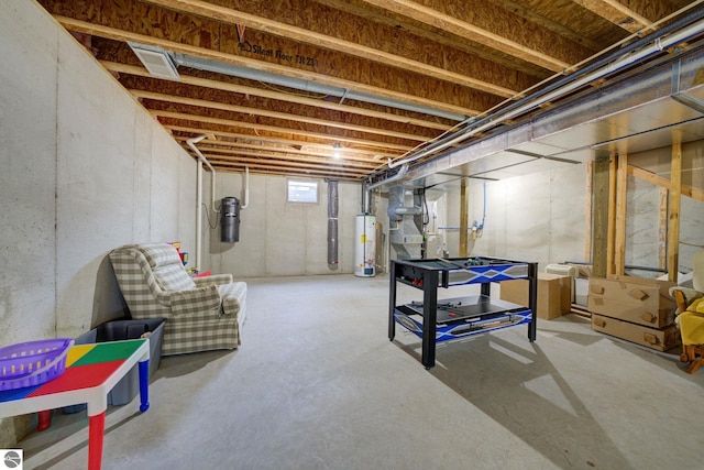 1339 Killdeer Ln, Kingsley, MI 49649 - basement featuring water heater