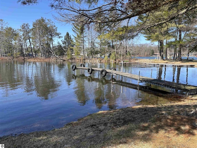 7119 Lakewood Dr, Oscoda, MI 48750 - dock area with a water view