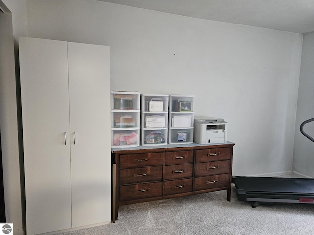 100 Fourth Ave Unit E-3, Tawas City, MI 48763 - exercise area with light carpet