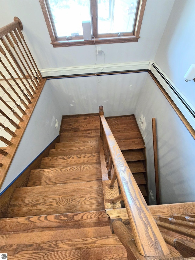 view of stairway