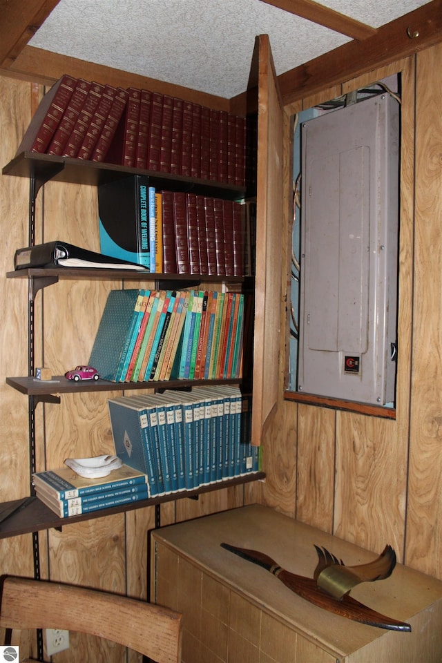 interior space featuring electric panel