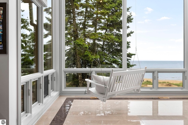 5343 Michibay Dr, Manistique, MI 49854 - sunroom / solarium with a water view