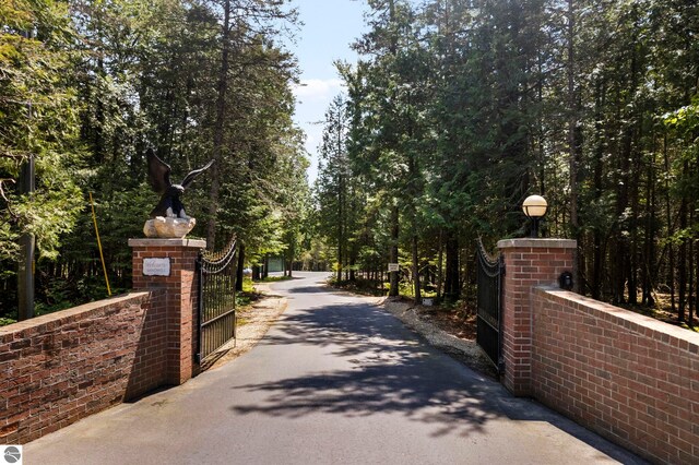 5343 Michibay Dr, Manistique, MI 49854 - view of road with a gate