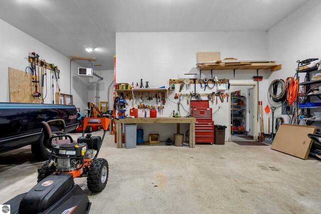 5343 Michibay Dr, Manistique, MI 49854 - garage with a workshop area