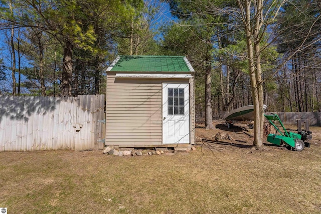 1294 Fisher Rd, Traverse City, MI 49685 - view of shed with fence