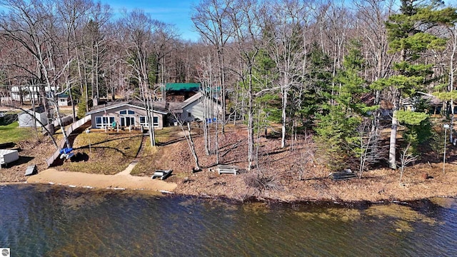 8991 W Oak Ln, Lake City, MI 49651 - back of property featuring a water view