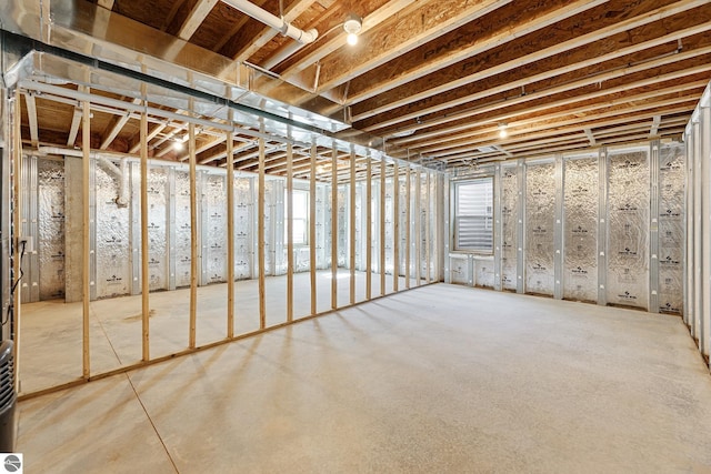 view of basement