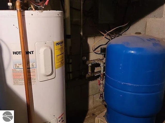 utilities featuring electric water heater
