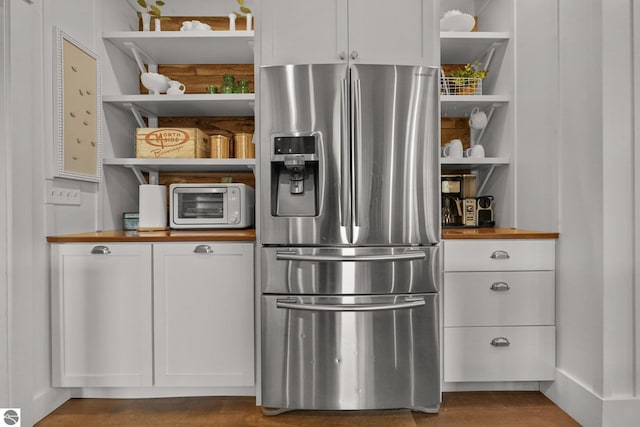 pantry with a toaster