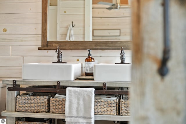 interior space with a sink