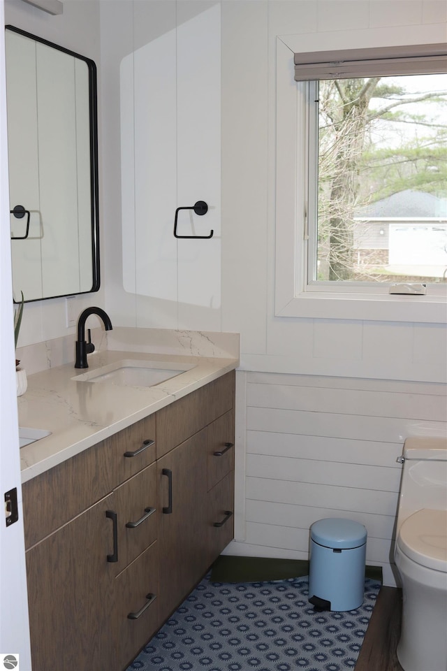 745 S Crescent Ave, Au Gres, MI 48703 - half bathroom with toilet and vanity