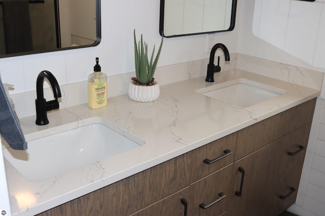 745 S Crescent Ave, Au Gres, MI 48703 - room details with a sink and double vanity