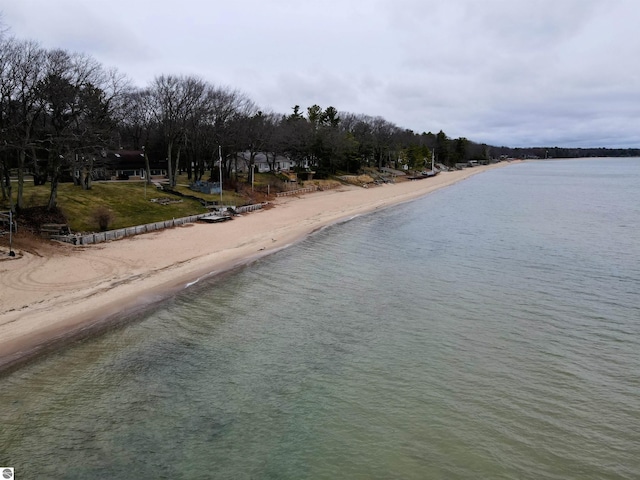 745 S Crescent Ave, Au Gres, MI 48703 - view of water feature with a beach view