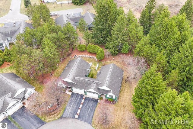 bird's eye view featuring a residential view