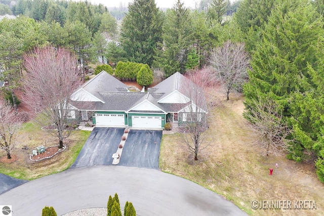 birds eye view of property