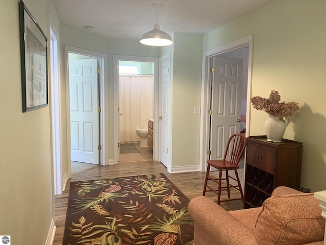 2708 Ruby St, Traverse City, MI 49684 - hall with wood finished floors and baseboards