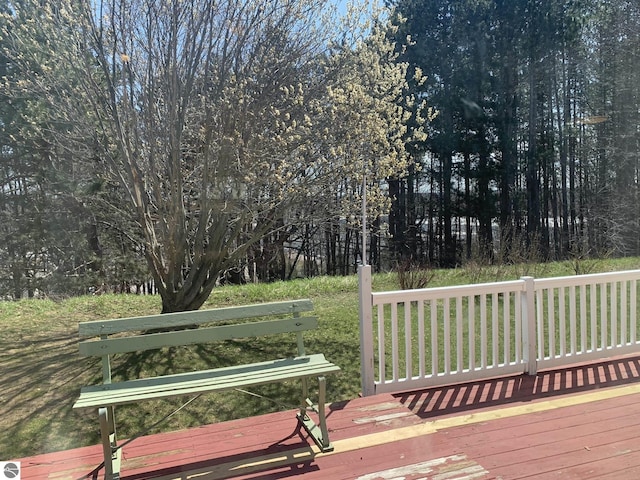2708 Ruby St, Traverse City, MI 49684 - view of wooden terrace