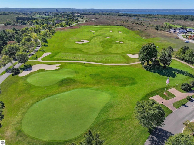 drone / aerial view of a golf club