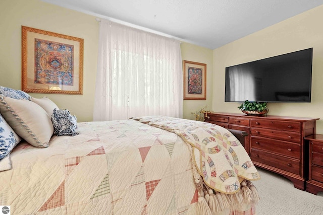 bedroom with carpet
