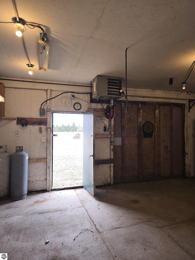 1215 S W County Line Rd, Sumner, MI 48889 - garage featuring a heating unit