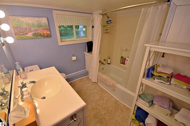 1900 Pavilion Dr, Lake City, MI 49651 - full bath featuring vanity and shower / tub combo with curtain