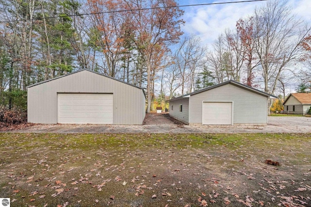6836 NW Aarwood Trl, Rapid City, MI 49676 - view of detached garage