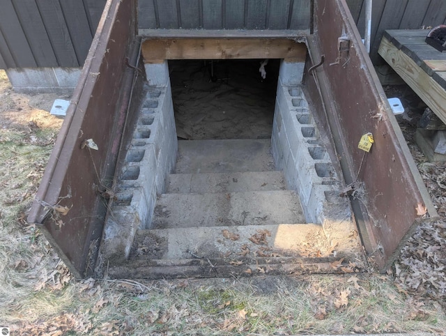 view of stairway