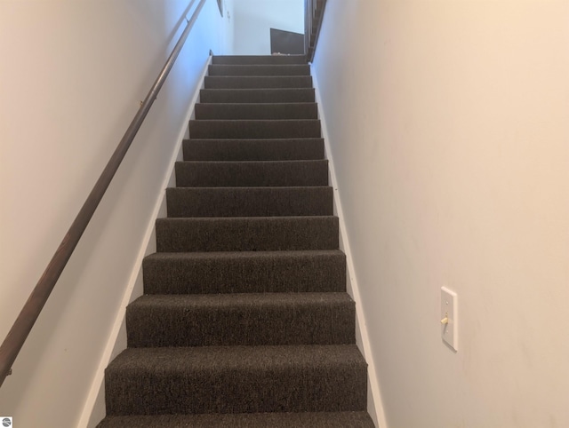 view of stairway
