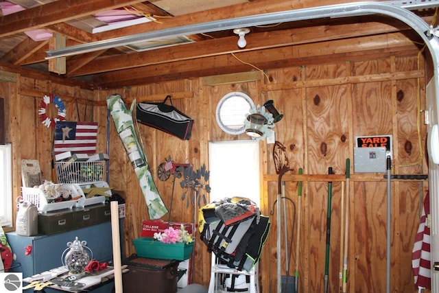 view of storage area