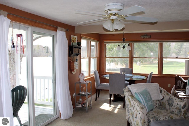 sunroom with a healthy amount of sunlight
