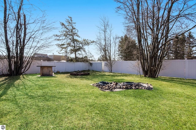 2280 NW Tamara Rd, Kalkaska, MI 49646 - view of yard with a fenced backyard