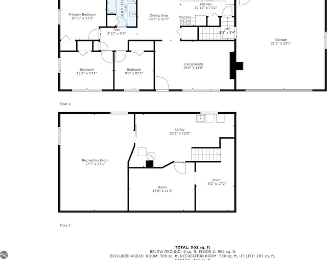 2280 NW Tamara Rd, Kalkaska, MI 49646 - floor plan