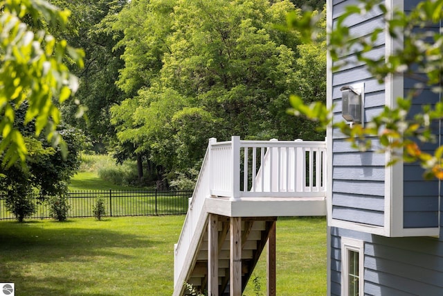 exterior details with fence and stairway