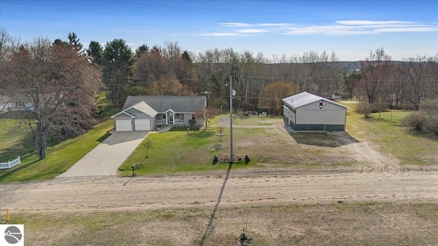aerial view with a view of trees