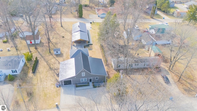 bird's eye view featuring a residential view