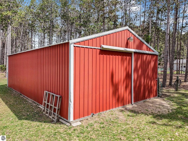 9916 S M-37, Buckley, MI 49620 - view of pole building featuring a lawn