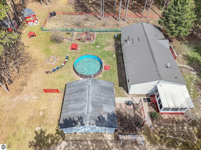9916 S M-37, Buckley, MI 49620 - aerial view