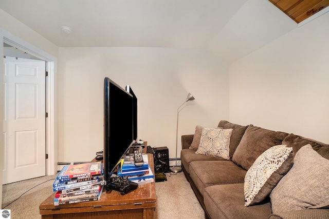 living area featuring a baseboard radiator and carpet flooring