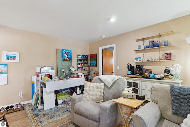 422 W Center, Alma, MI 48801 - office featuring baseboards and wood finished floors
