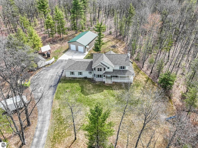 drone / aerial view