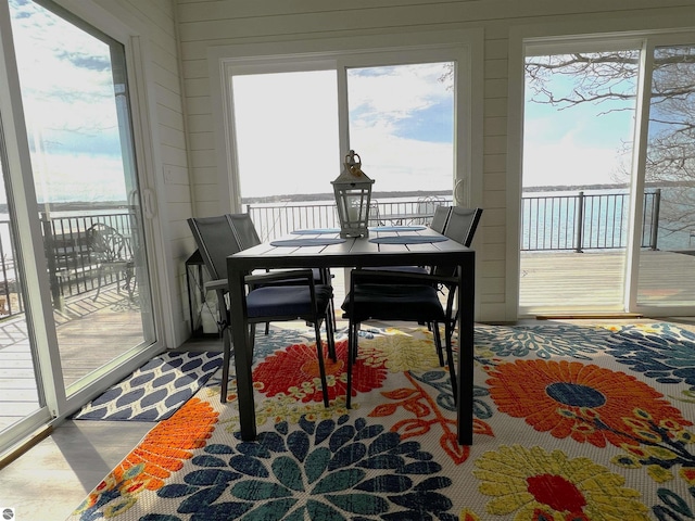 sunroom featuring a wealth of natural light