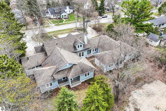 300 S Grand Ave, Leland, MI 49654 - drone / aerial view with a residential view