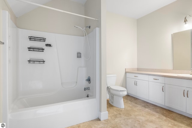 300 S Grand Ave, Leland, MI 49654 - full bathroom with toilet,  shower combination, and vanity