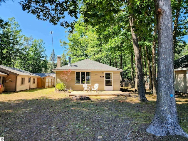 back of house featuring a patio
