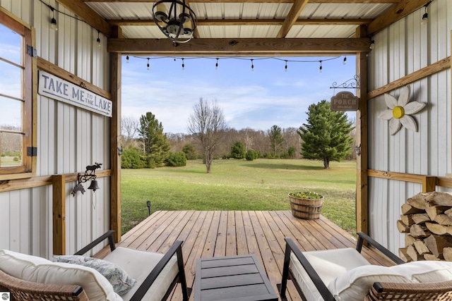 view of sunroom / solarium