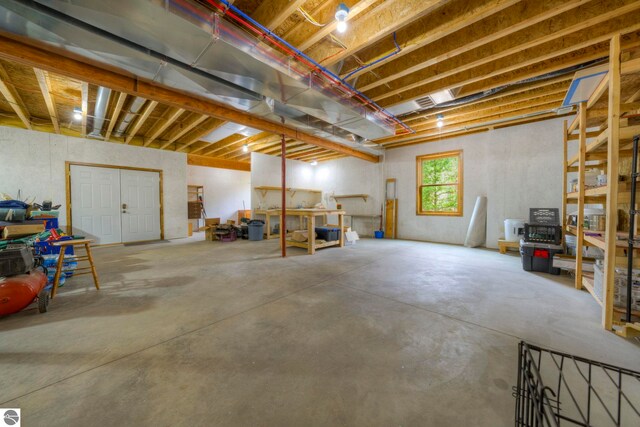 view of basement