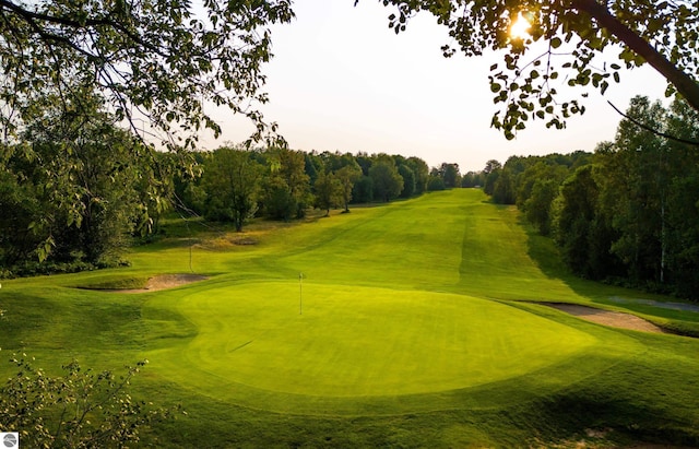 view of property's community featuring golf course view