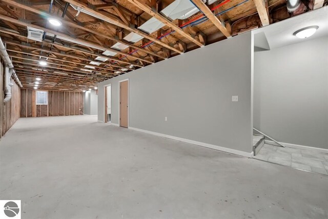 4326 Antioch Dr, Mesick, MI 49668 - view of unfinished basement