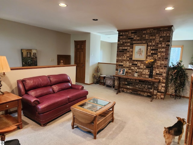 1697 Wildwood Rd, Sterling, MI 48659 - carpeted living area with recessed lighting